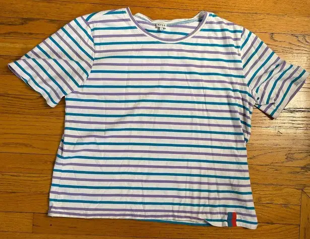 KULE The Modern Tee in Cream/Purple/Electric Size XL X