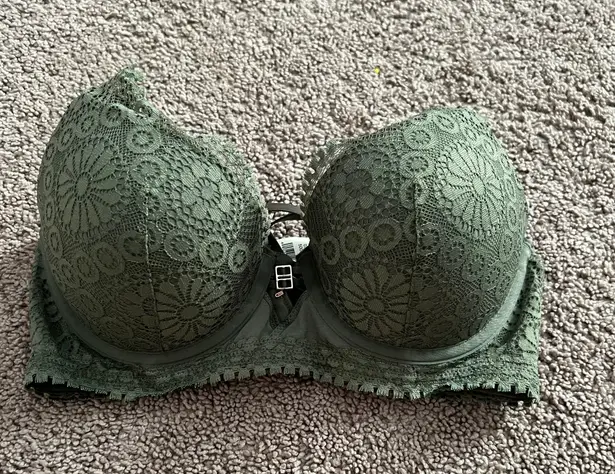 Aerie Green Lace Push Up Bra