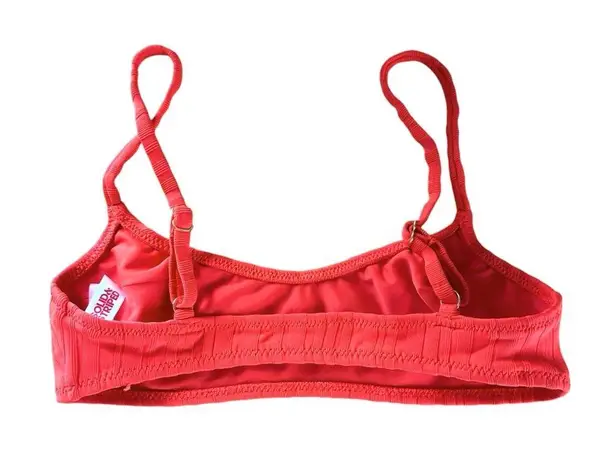 Solid & Striped Womens Sz XS Blood Orange Elsa Bikini Top Beachwear Swim Beach