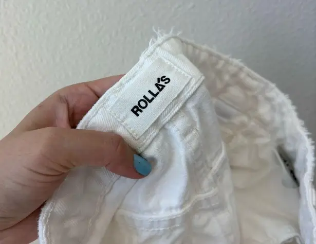 Rolla's  high rise straight original jeans in white