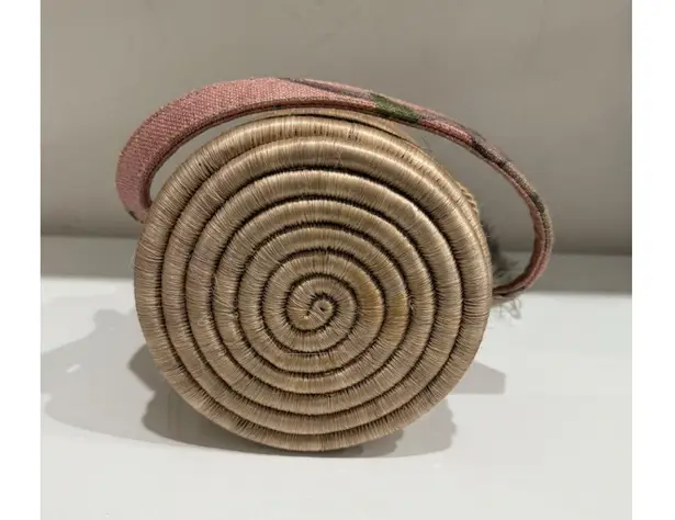 Maison Alma Paraiso Rose Bucket Handbag with Removable Strap Pink