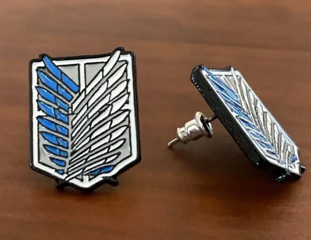 Boutique Attack On Titan Anime Unisex Stud Earrings New