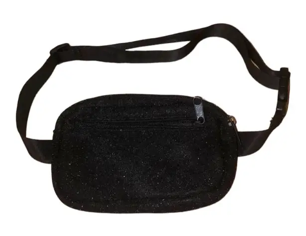 Black Glitter Fanny Pack NEW NWT