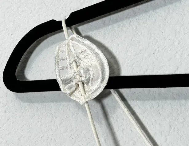 Zac Posen Cream Leaf Embroidered Spaghetti Strap Cotton Top Sz 4