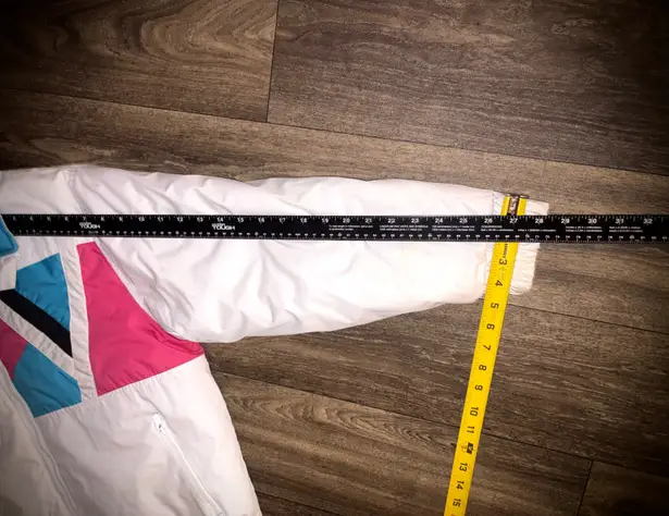 Women’s Vintage Ski Jacket Medium/Large Ski Lion White