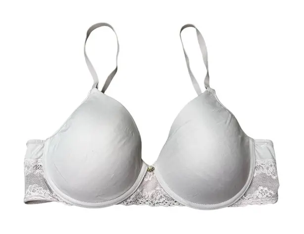 Natori - Bliss Perfection Comfort T-Shirt pink Lace accent Bra Size 34C