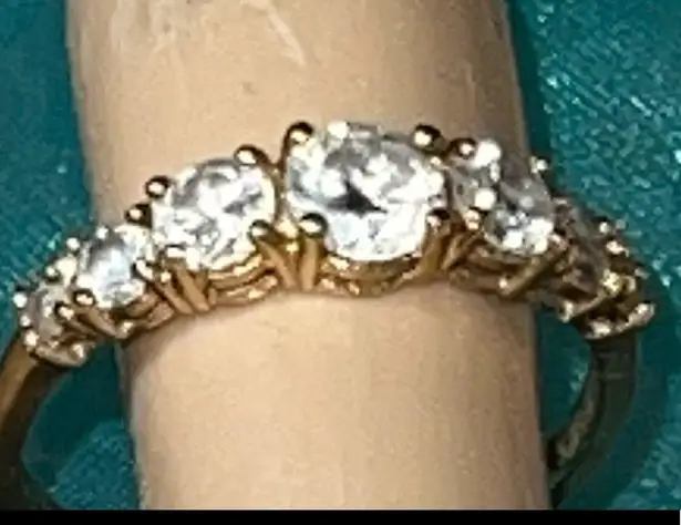 10K Yellow Gold CZ Ring