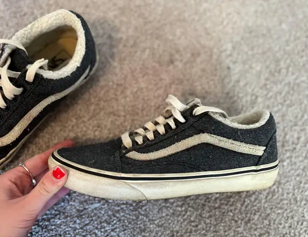 Vans Madewell x ® Unisex Old Skool Lace-Up Sneakers in Flannel and Sherpa - Image 3