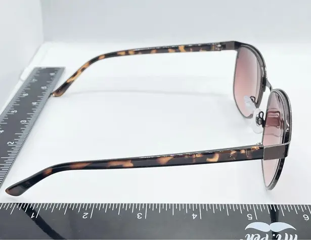 Oscar de la Renta 3043 Brown Tortoise Shell Metal Frame Sunglasses