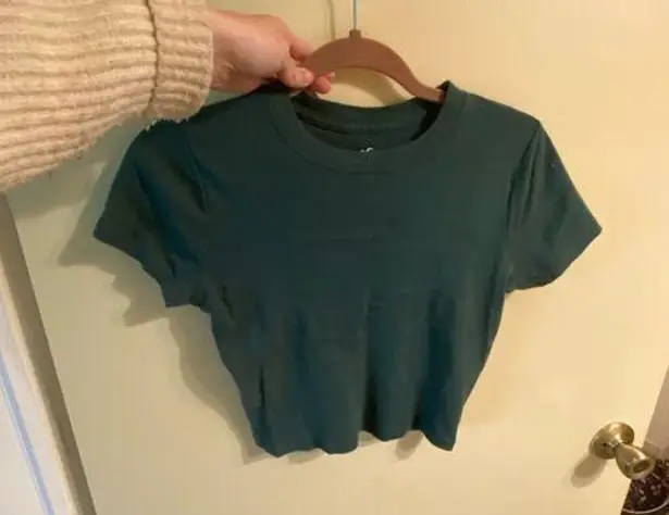 Hollister  Green Crop Top