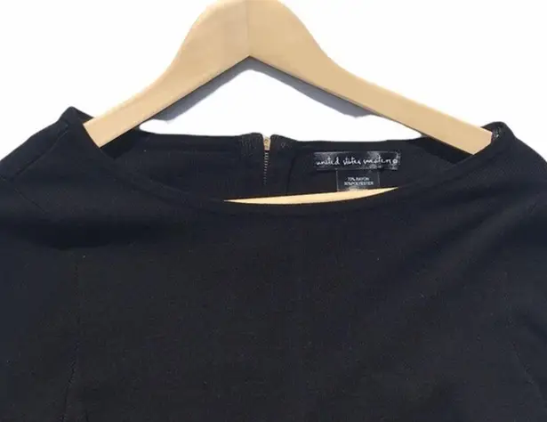 United States Sweaters Black Tunic Sweater Pockets