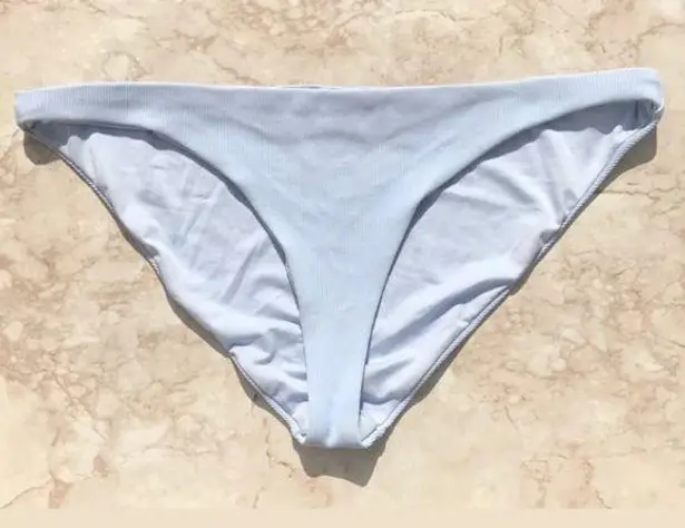 Topshop Pastel Blue Ribbed  Bikini Bottoms