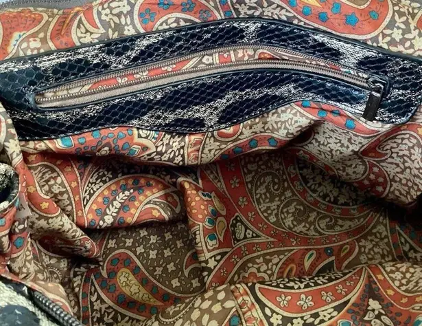 Faux Snake Skin Animal Print Fashion Purse Gold