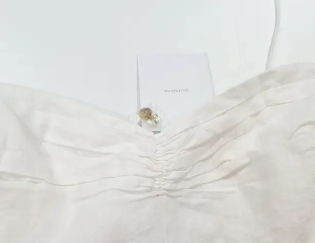 L'Academie Gemma Midi Dress in White Large