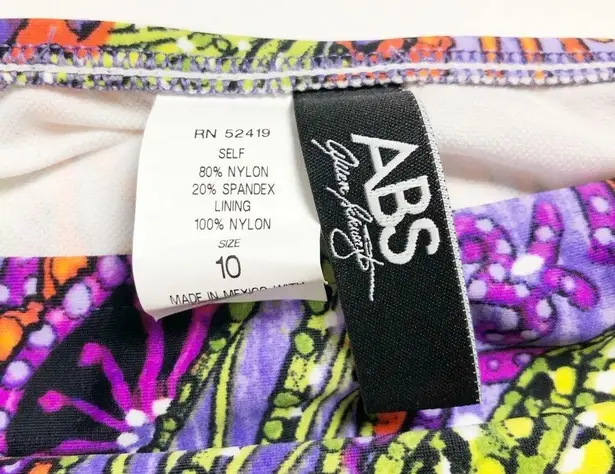 ABS Allen Schwartz ABS by Allen Schwartz Women's Floral Bikini Bottoms Multicolor Size 10