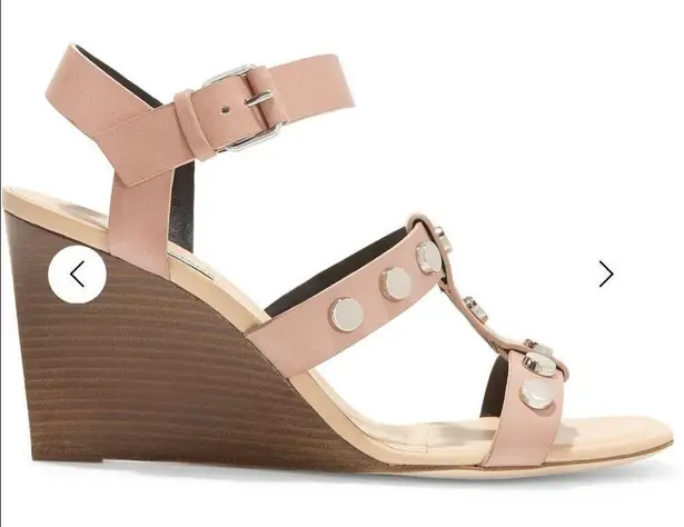 Balenciaga šHPš Studded leather wedge sandals