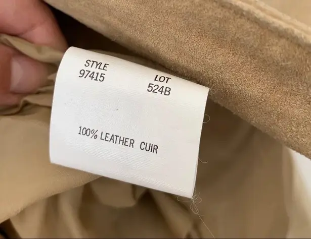 Margaret Godfrey Suede Leather Blazer Jacket Size 10