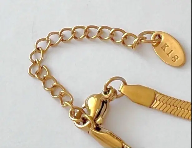 18K Gold Plated Pearl chunky Necklace SET Stainless Steel Womens Jewelry