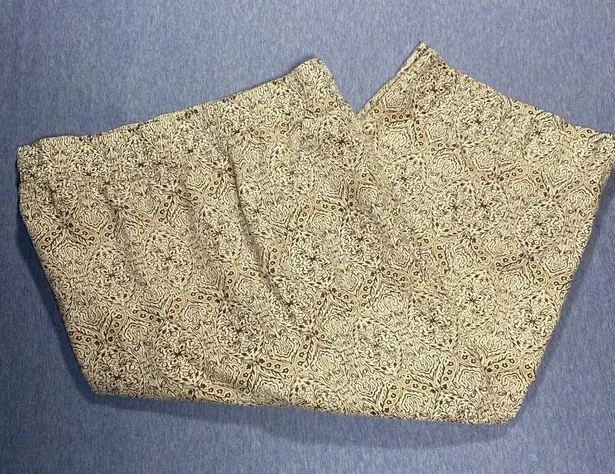 Womens Drawstring Capri Pants Sz XL Loose Fit Cotton Blend by Land N Sea