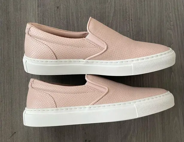 Greats Women The Wooster Dusty Pink Leather Round Toe Slip On Shoes Size 7.5