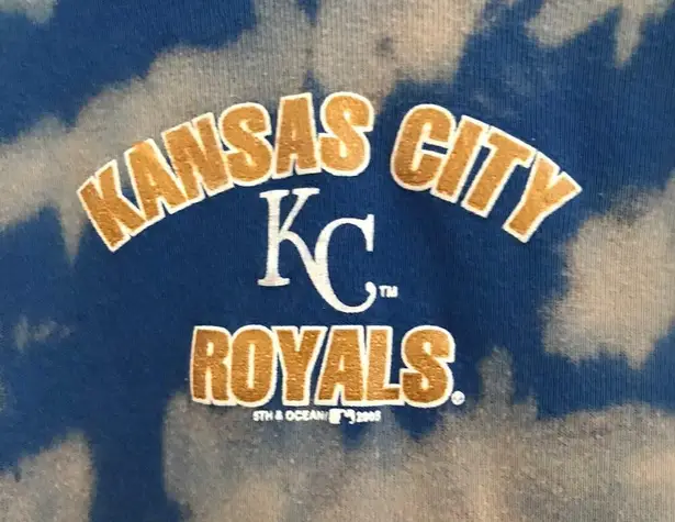 None Bleach Dyed Kansas City Royals Women's Shirt Size Large