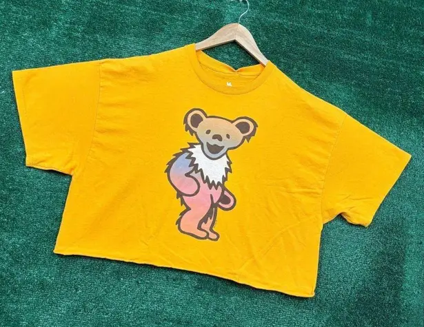 Grateful Dead yellow Crop Top Size Extra Large