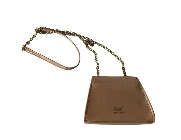 Zac Posen ZAC  Nude Patent Chain Crossbody Bag