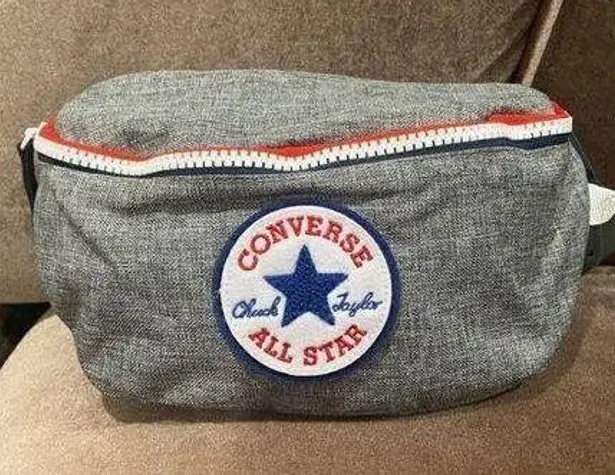 Converse  HEATHER grey zipper closure adjustable strap NWT Fanny pack/belt bag