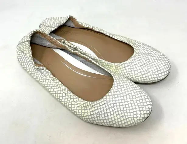 Vionic Jewel Alexa Ballet Flat White Gray Size US 6