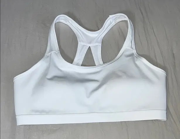 Avia White Seamless Sports Bra with Racerback Design