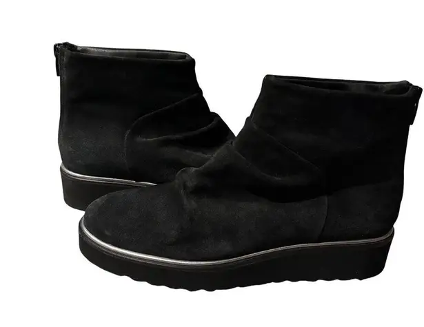 Eric Michael Womens Black Suede Ankle Boots With Zipper Closure Size 38 US 7.5 - Image 6