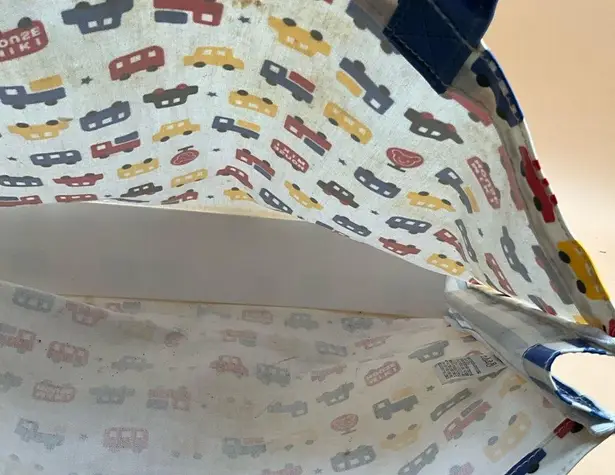 A Very Rare Vintage From Japan Miki House Large Coated Canvas Tote Red