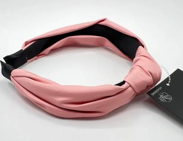 Inc International Concepts Vinyl Knotted Headband in Pink NWT MSRP $25