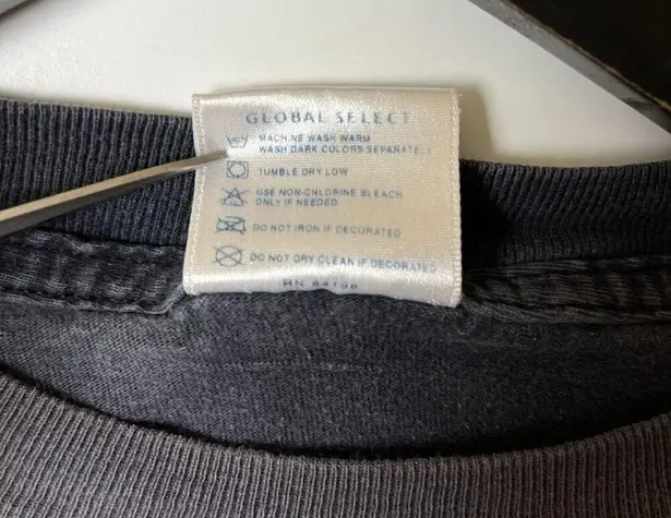 Vintage 90s Captn Franks T Shirt Black XL Extra Large Graphic Tee 100% Cotton