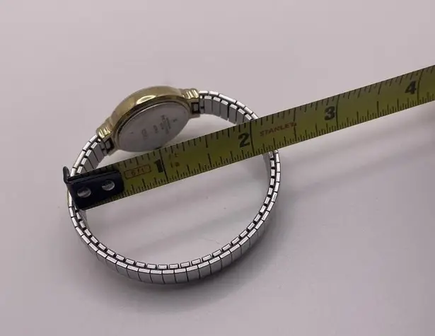 Timex Working - Woman’s Stretchy Expansion Band Wrist Watch Two Tone