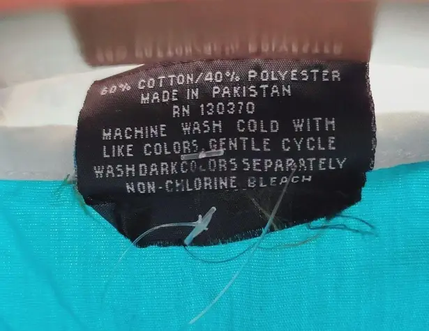 Promedic Scrub Top Blue White Trim 4 Pocket Medium