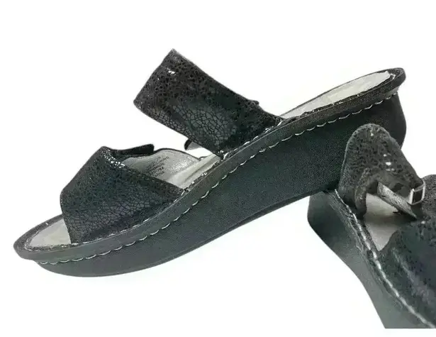 Alegria Karmen Black Metallic Fun Size 35/5 Leather