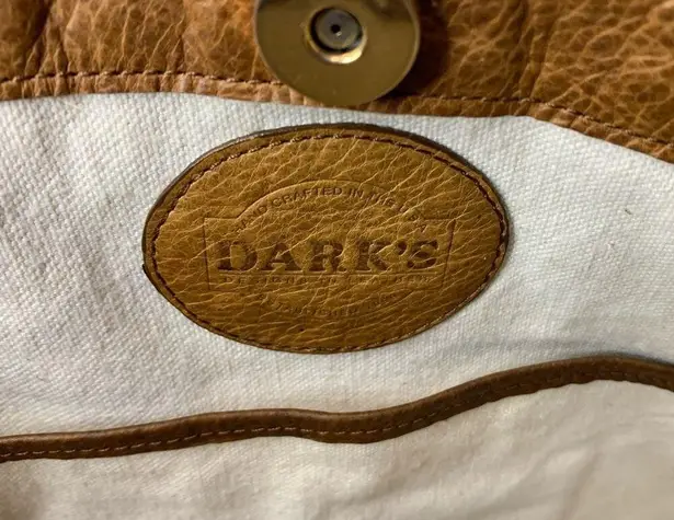 DARK'S Designs in Leather Tote American Bison Leather Made in USA Brown