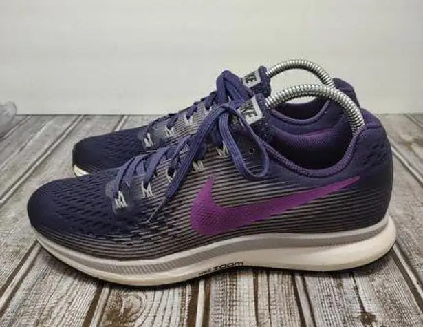 Nike  Pegasus 34 Women's Size 8.5 Ink/Hyper Violet Lightweight Running Shoes