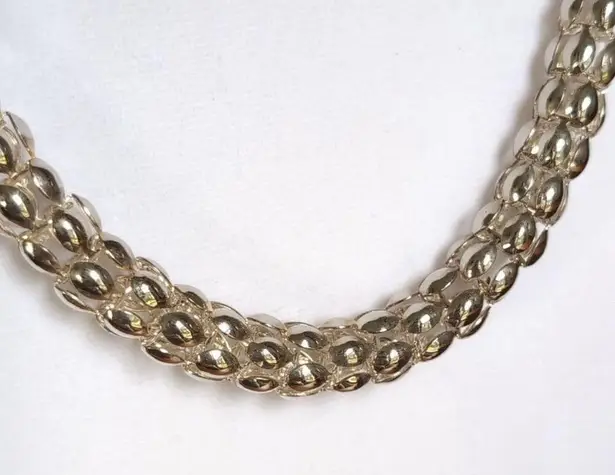 Chunky Chainmaille Necklace or Purse Wristlet Persian Byzantine Style 17” Silver