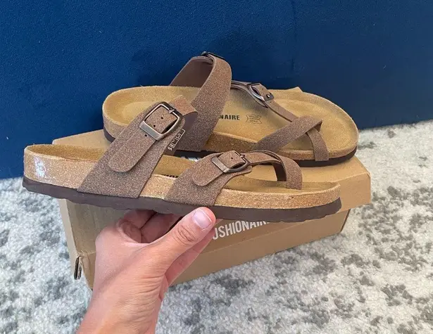 Cushionare Cushionaire Slip On Luna Cork Footbed Sandal Suedes size 9.5 NEW