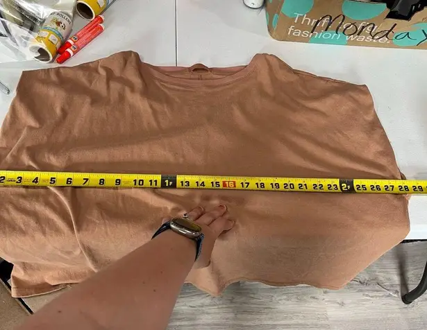 Nuuds Cinnamon Brown 100% Cotton Muscle Tee Tshirt Womens Size XXL Tan