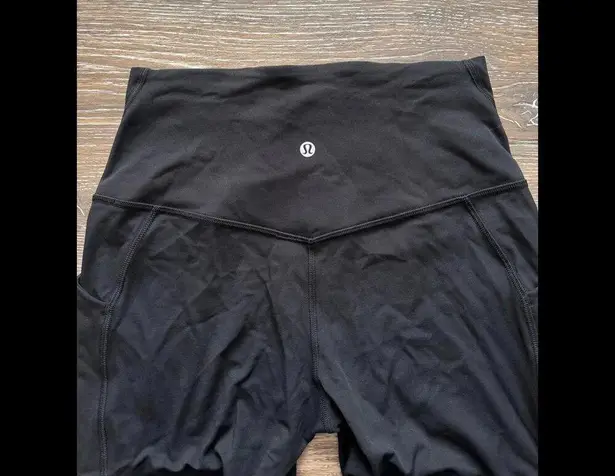 Lululemon  Align With Pockets High Rise 23” Black Size 8 NWOT