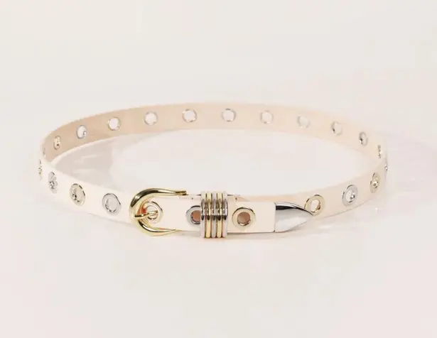 New Dehanche Full Rivet Mixed Metal in Ivory & Silver & 24K Gold Size XS