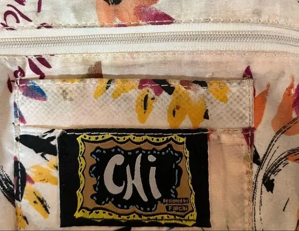 Chi Boho Brown Leather with Snake Skin Handle And Magnetic Snake Skin Closure.