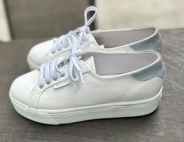 Superga White Platform