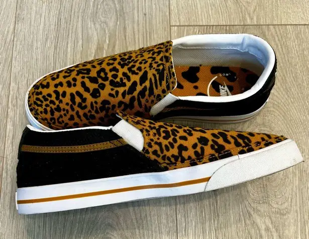 Nike  Animal Print Slip-On Sneakers