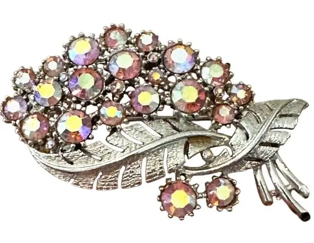 CORO AURORA BOREALIS RHINESTONE PIN/BROOCH