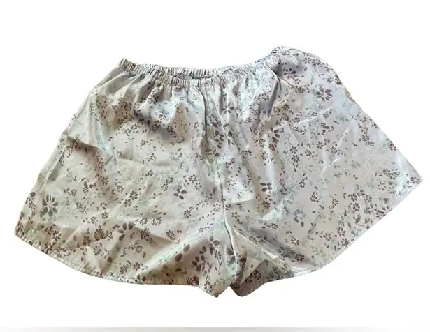 Cacique Y2K Purple Silky Satin Cottagecore Whimsygoth Boho Floral Casual Shorts