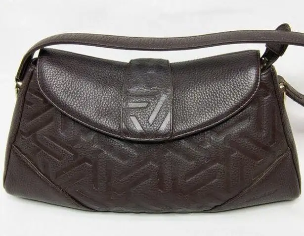 Vintage Dunlop Leather handbag, shoulder bag Brown